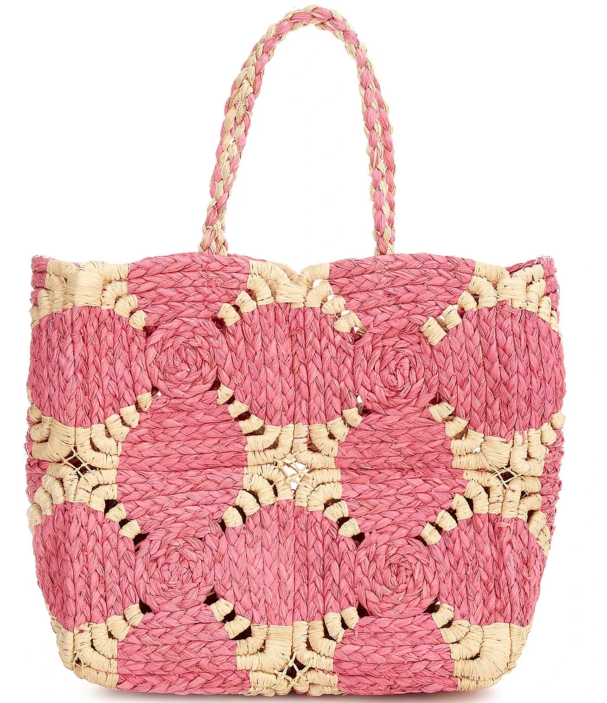 Btb Los Angeles Alohi Rattan Tote Bag