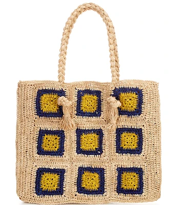 Btb Los Angeles Lilou Raffia Tote Bag