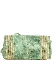 Btb Los Angeles Lily Straw Convertible Clutch Crossbody Bag