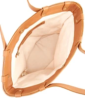 Btb Los Angeles Lotus Straw Tote Bag