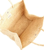 Btb Los Angeles Lucas Large Straw Tote Bag