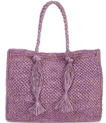 Btb Los Angeles Lucas Large Straw Tote Bag