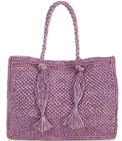 Btb Los Angeles Lucas Large Straw Tote Bag