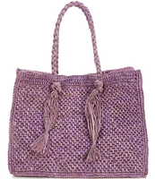 Btb Los Angeles Lucas Large Straw Tote Bag