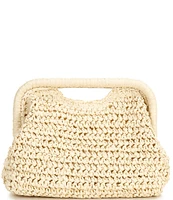 Btb Los Angeles Torino Raffia Frame Clutch