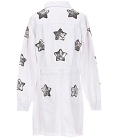 BuddyLove Big Girls Star Struck Denim Shirt Dress