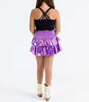 BuddyLove Big Girls 7-16 Brookie Ruffle Tiered Skort