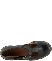 Bueno Abigail Leather T-Strap Platform Loafers