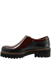 Bueno Amelia Patent Leather Side Zip Platform Loafers