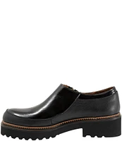 Bueno Amelia Patent Leather Side Zip Platform Loafers