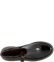 Bueno Amelia Patent Leather Side Zip Platform Loafers