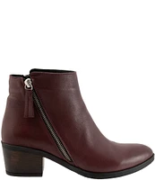 Bueno Camila Leather Dual Zip Booties