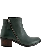 Bueno Camila Leather Dual Zip Booties