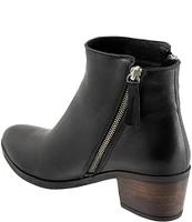 Bueno Camila Leather Dual Zip Booties