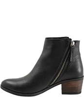 Bueno Camila Leather Dual Zip Booties