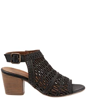 Bueno Candice Leather Laser Cut Out Sandals