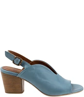 Bueno Clare Leather Slingback Block Heel Sandals