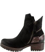 Bueno Fallon Nubuck Suede Zip Booties