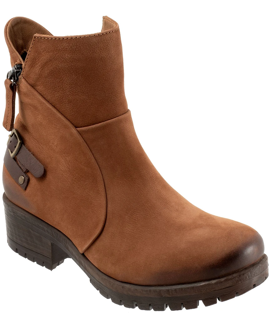 Bueno Fallon Nubuck Suede Zip Booties