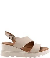 Bueno Gianna Leather Platform Wedge Sandals