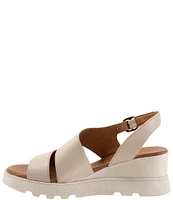 Bueno Gianna Leather Platform Wedge Sandals