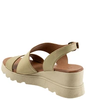 Bueno Gianna Leather Platform Wedge Sandals