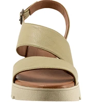 Bueno Gianna Leather Platform Wedge Sandals