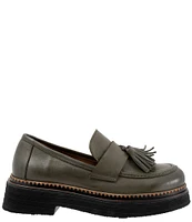 Bueno Gillian Leather Tassel Platform Loafers