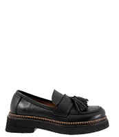 Bueno Gillian Leather Tassel Platform Loafers