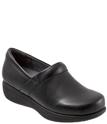 SoftWalk Meredith Sport Leather Slip-On Clogs