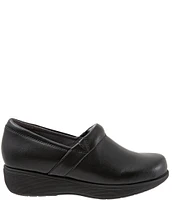 SoftWalk Meredith Sport Leather Slip-On Clogs