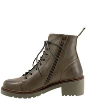 Bueno Nikita Leather Combat Booties