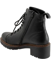 Bueno Nikita Leather Combat Booties