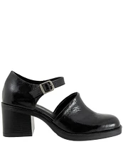 Bueno Rita Patent Leather Block Heel Shooties