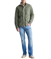 Buffalo David Bitton Jafom Long Sleeve Linen-Blend Field Jacket