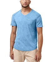 Buffalo David Bitton Kamiz V-Neck Short Sleeve Pocket T-Shirt