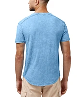 Buffalo David Bitton Kamiz V-Neck Short Sleeve Pocket T-Shirt