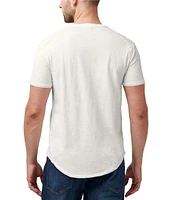 Buffalo David Bitton Kamiz V-Neck Short Sleeve Pocket T-Shirt