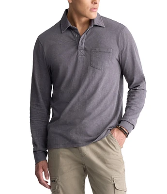 Buffalo David Bitton Kimmy Long Sleeve Pocket Polo Shirt