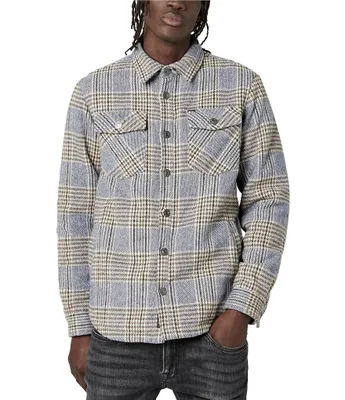 Buffalo David Bitton Long-Sleeve Jaswe Plaid Shacket