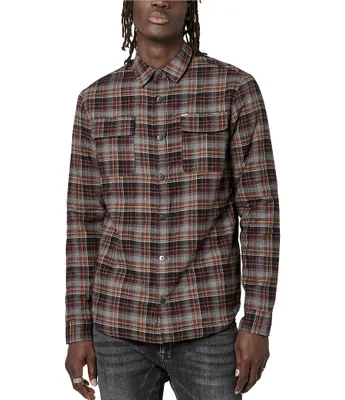 Buffalo David Bitton Soqer Long Sleeve Sherpa-Lined Plaid Shirt Jacket