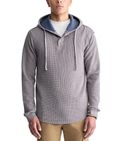 Buffalo David Bitton Long Sleeve Waffle Knit Kafoam Hoodie