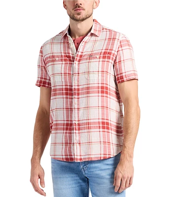 Buffalo David Bitton Sagrino Button Front Large Plaid Shirt