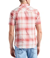 Buffalo David Bitton Sagrino Button Front Large Plaid Shirt