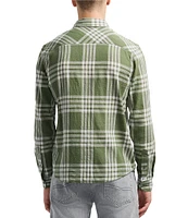 Buffalo David Bitton Saroz Long Sleeve Contrast Plaid Button Front Shirt