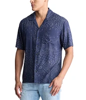 Buffalo David Bitton Short Sleeve Paisley Bandana Print Woven Shirt