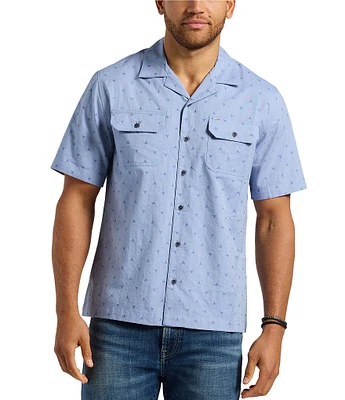 Buffalo David Bitton Short Sleeve Salaman Patterned Shirt