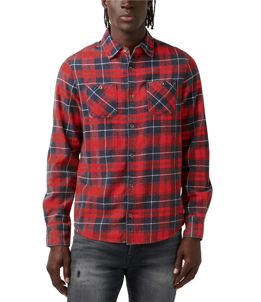 Buffalo David Bitton Sibani Long Sleeve Plaid Woven Shirt