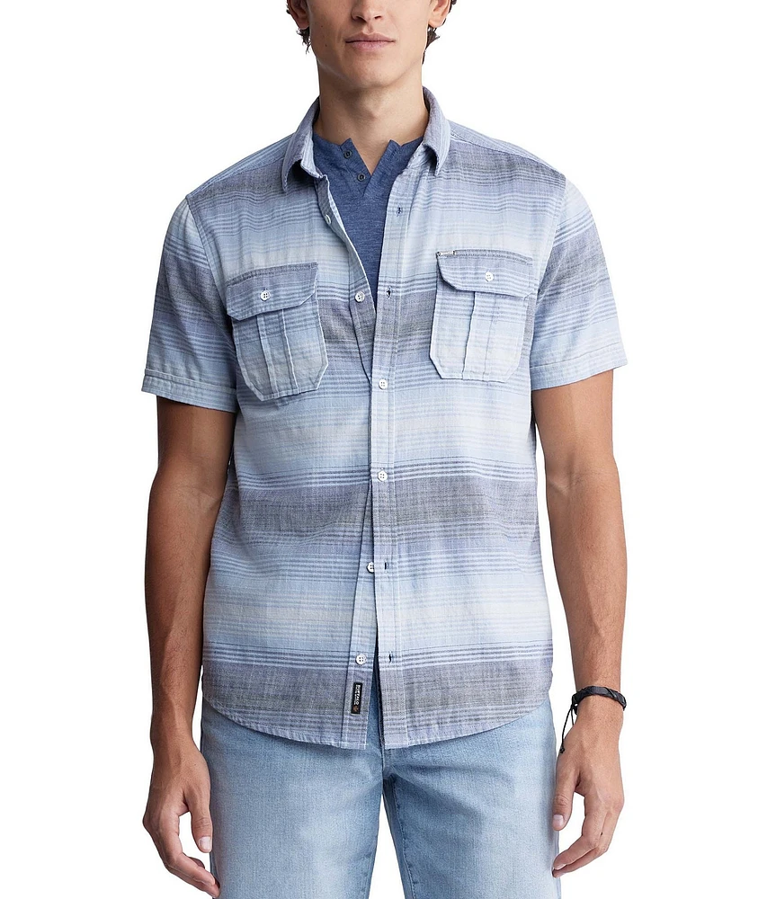 Buffalo David Bitton Siboba Short Sleeve Plaid Woven Shirt