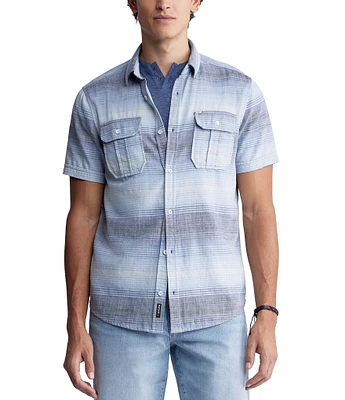 Buffalo David Bitton Siboba Short Sleeve Plaid Woven Shirt